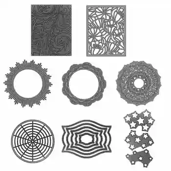 

Wheel Frilly Mid Century Frame Dainty Bloom Metal Cutting Dies New 2019 For DIY Scrapbooking Embossing Paper Cards Making Crafts