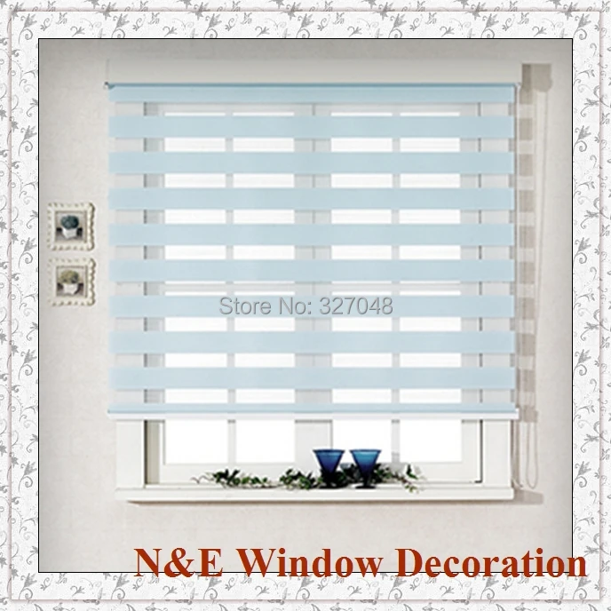 

FREE SHIPPING Popular zebra blinds double layer roller blinds for kitchen living room office
