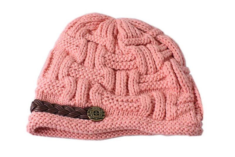 Модная женская зимняя теплая вязаная шапка-мешок шапка негабаритная оплетенная Кепка GDD99