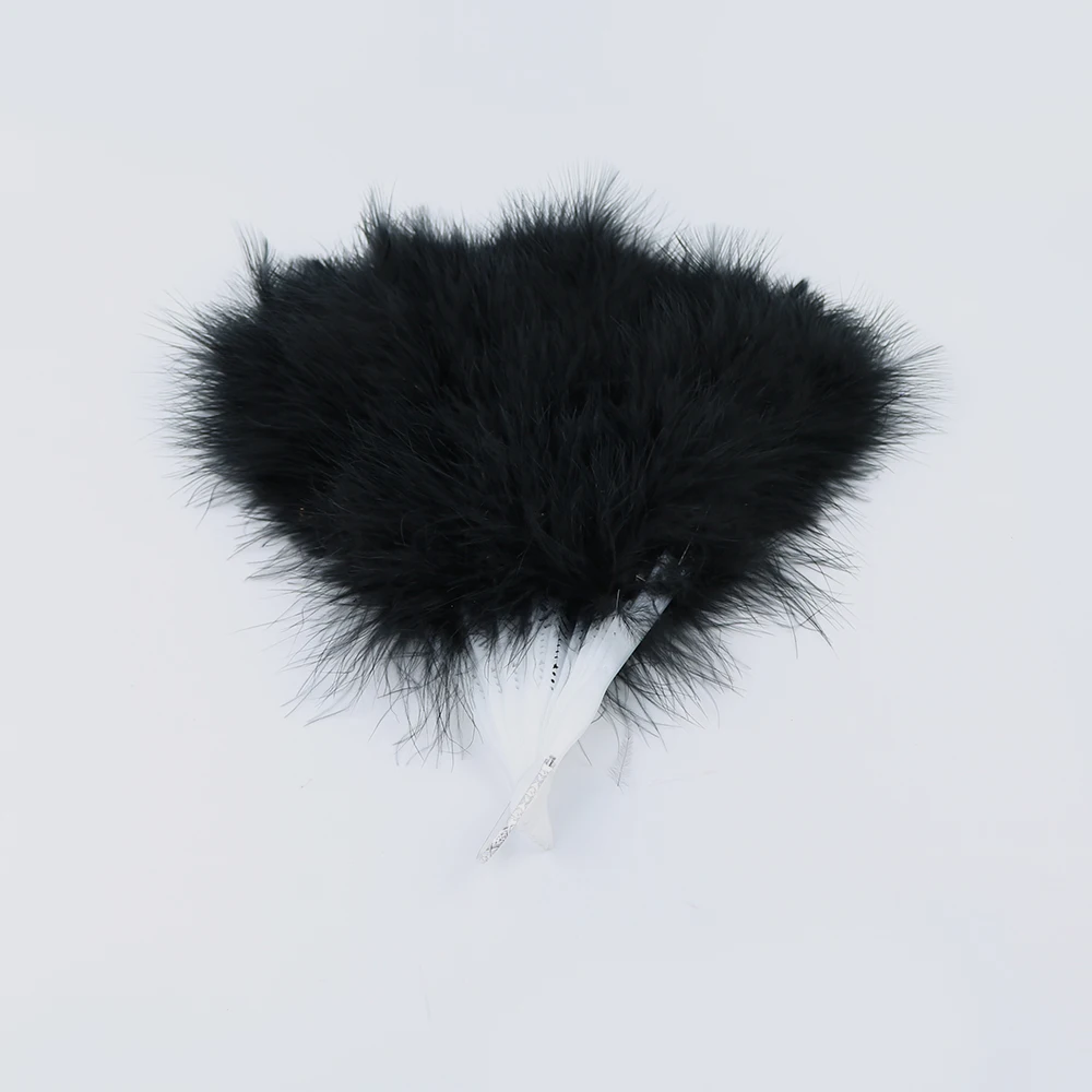 10 black fluffy turkey fan 3
