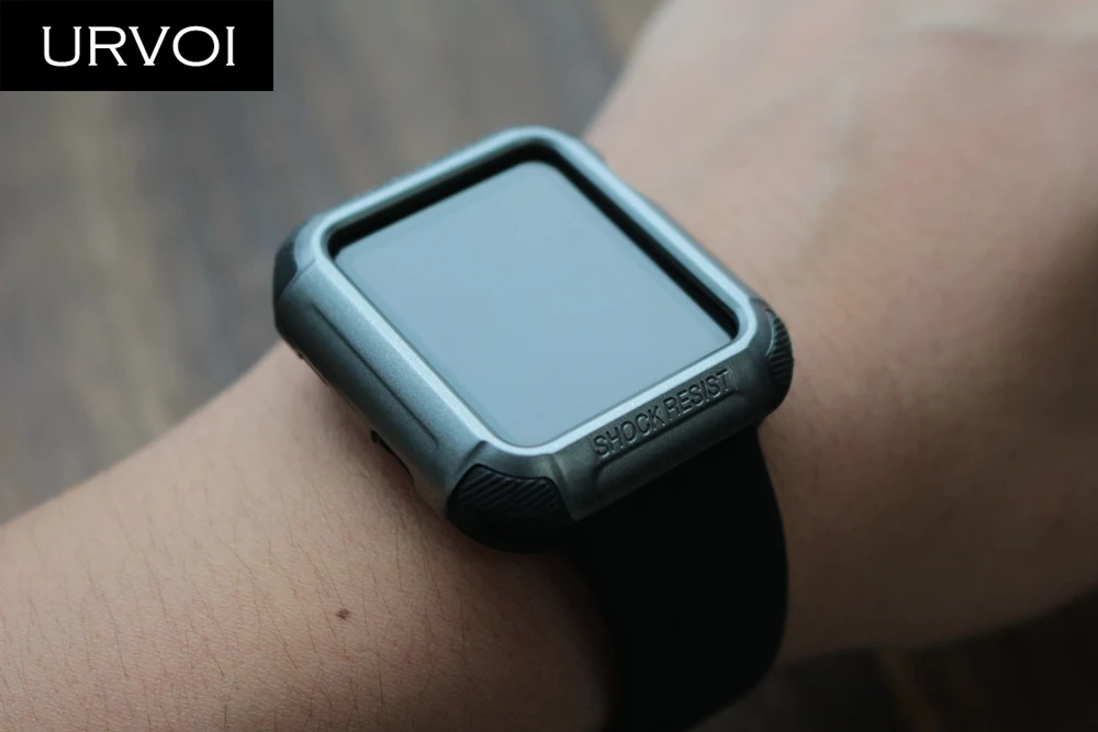 Чехол URVOI для Apple Watch series 3 2 1 pc жесткий защитный силиконовый чехол iWatch