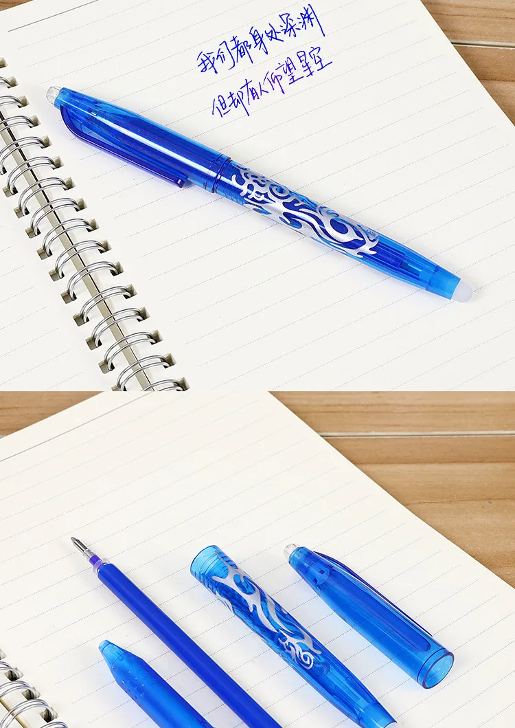 1 шт. 0,5 мм фрикционный стирающийся ручка 8 стилей Радужная стираемая ручка лучшие продажи гелевая ручка