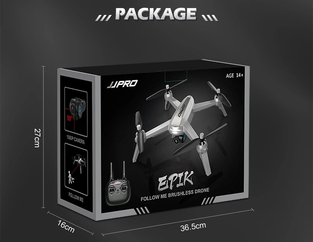 JJRC JJPRO X5 5G WiFi радиоуправляемый дрон камера 1080P GPS FPV с 3 батареями
