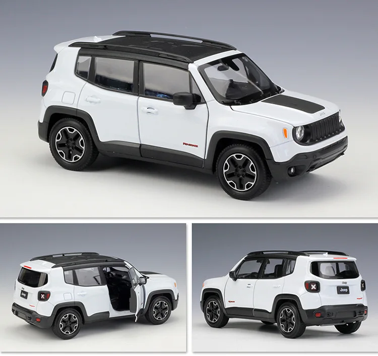 RIAN DAY 1/24 масштабная модель автомобиля SUV Toys Jeep Renegade Trailhawk литая металлическая модель автомобиля игрушка для подарка/коллекции/детей