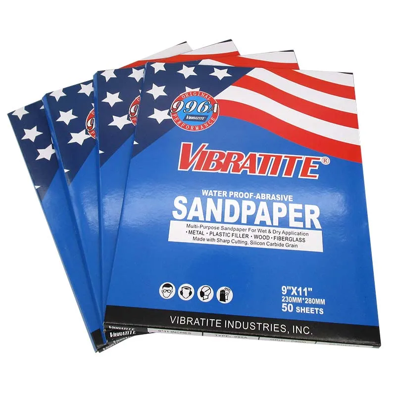 

50 Sheets 9"x11" Silicon Carbide Abrasive Sandpaper 60 to 10000 Grits Wet/Dry for Automotive Sanding Wood Furniture Finishing