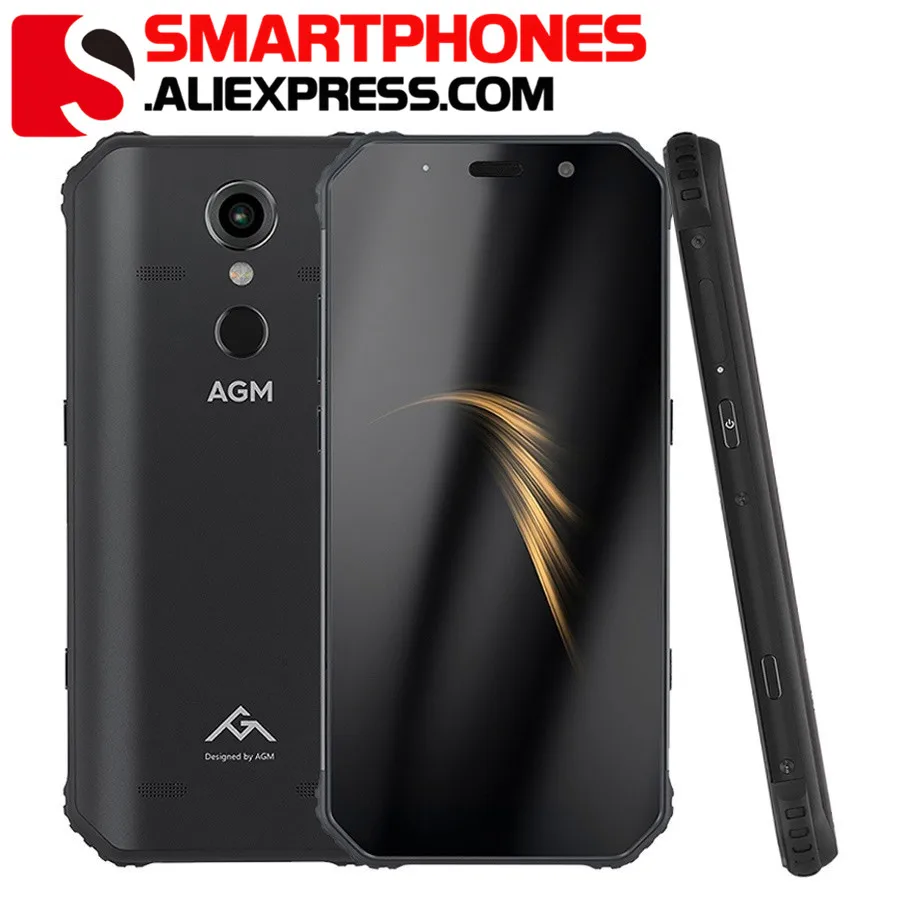 AGM A9 смартфон с 5 99 дюймовым дисплеем восьмиядерным процессором Snapdragon 450 ОЗУ 4 Гб