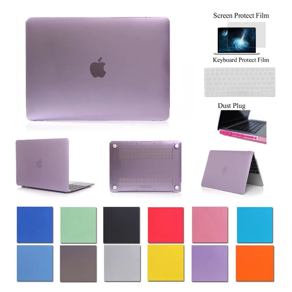 4in1 Rubberized Laptop Case for Apple macbook Air Pro Retina 11 12 13