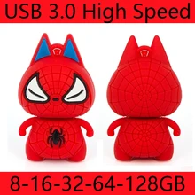 USB 3,0 высокоскоростной Usb флеш-накопитель 1 ТБ 3D супергерой флеш-накопитель 2 ТБ мультфильм Флешка 64 Гб флешки 32 Гб 16 Гб 128 Гб карта памяти