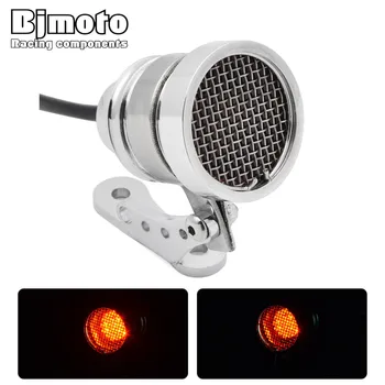 

BJMOTO Motorcycle Rear Lights Brake Tail Light Lamp For Harley Bobber Chopper Cafe Racer LED Motocross Taillight