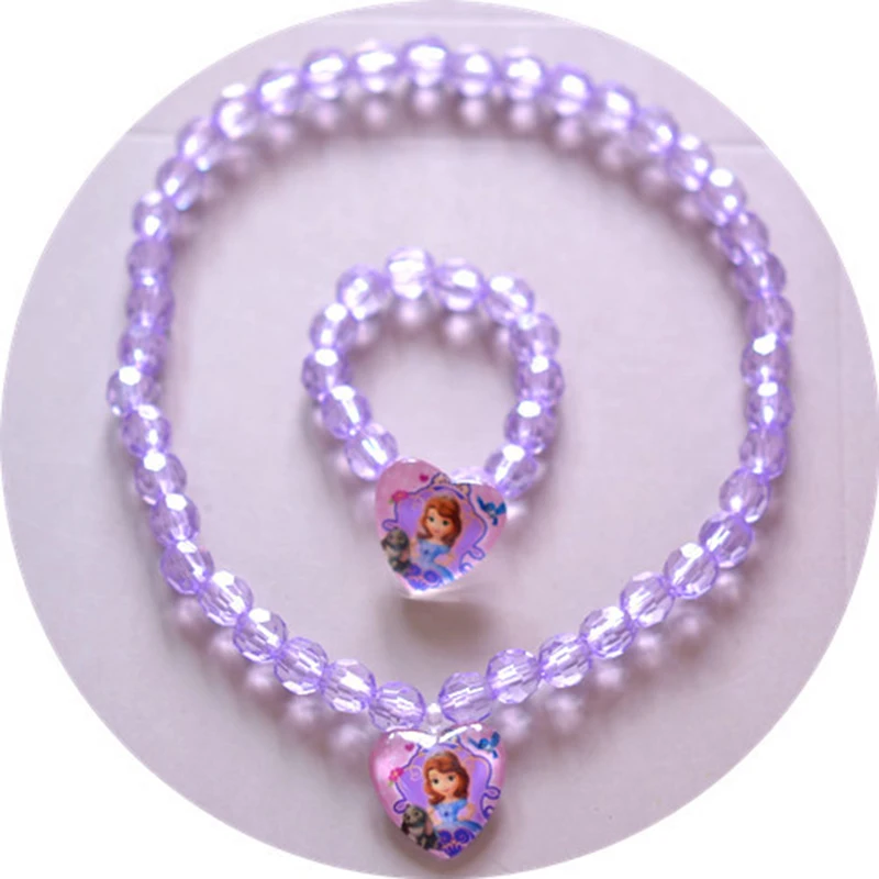 New 2018 Children Doll Accessories 2pcs/lot Cartoon New Jewelry Frozen Necklace Aisha Queen Anna Bracelet Set Drop Shipping New 2018 Children Doll Accessories 2pcs/lot Cartoon New Jewelry Frozen Necklace Aisha Queen Anna Bracelet Set Drop Shipping