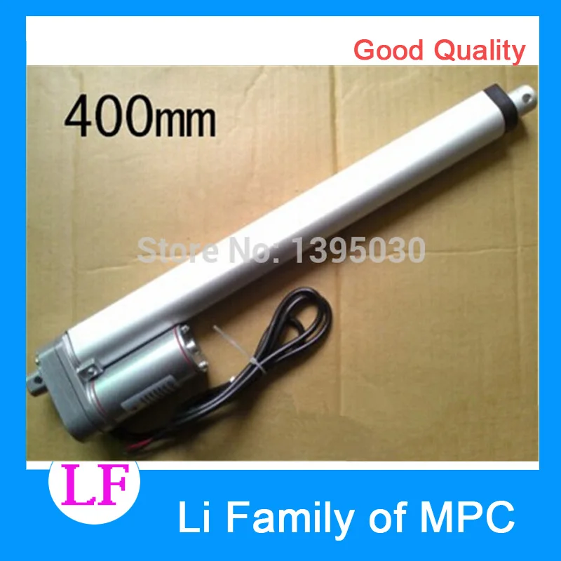 

12V/24V 30W Waterproof Tubular DC Motor Permanent Magnet 400mm/16Inches Stroke 750N/75KG/165LBS Electric Linear Actuators Motors