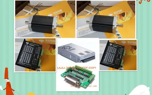2 осевой шаговый двигатель Nema 34 34HS5435C 37B2 1600oz in драйвер двигателя DM860A CNC управление