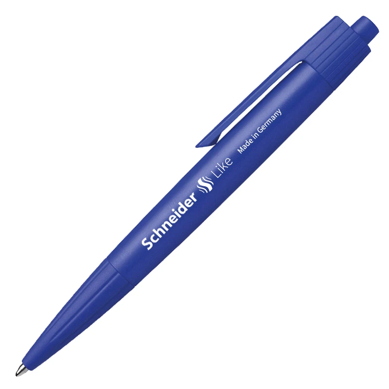 1 шт. нейтральная ручка Schneider, как гладкая проверка ручки, офисная, деловая, черная, нажимная, цветная, нейтральная ручка - Цвет: Blue rod 1pcs