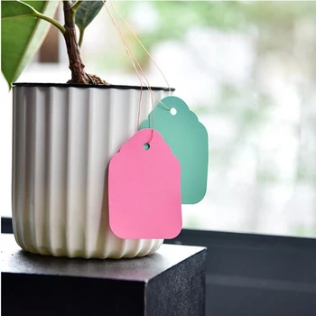 

100 pcs /lot Rectangular PVC Plant Marker Tag Waterproof Name Tags for Plants Garden Supplies