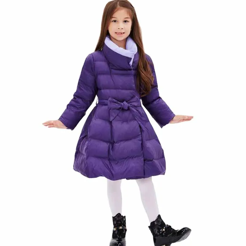 

2017 Winter Children's Clothing Children Down Jacket Frozen Girls Clothes Lengthened Thickening Girls Down Coat Dress
