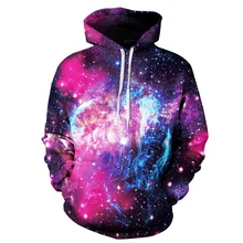 Men/Women Hoodies Colorful Space Galaxy Hoodies 3d Nebula All Over Print Long Sleeve Harajuku Sweatshirts Couples Tracksuit