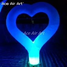 Китайское производство красивые надувные светодиодные реплики air heart для украшения Святого Валентина предлагает Ace Air Art