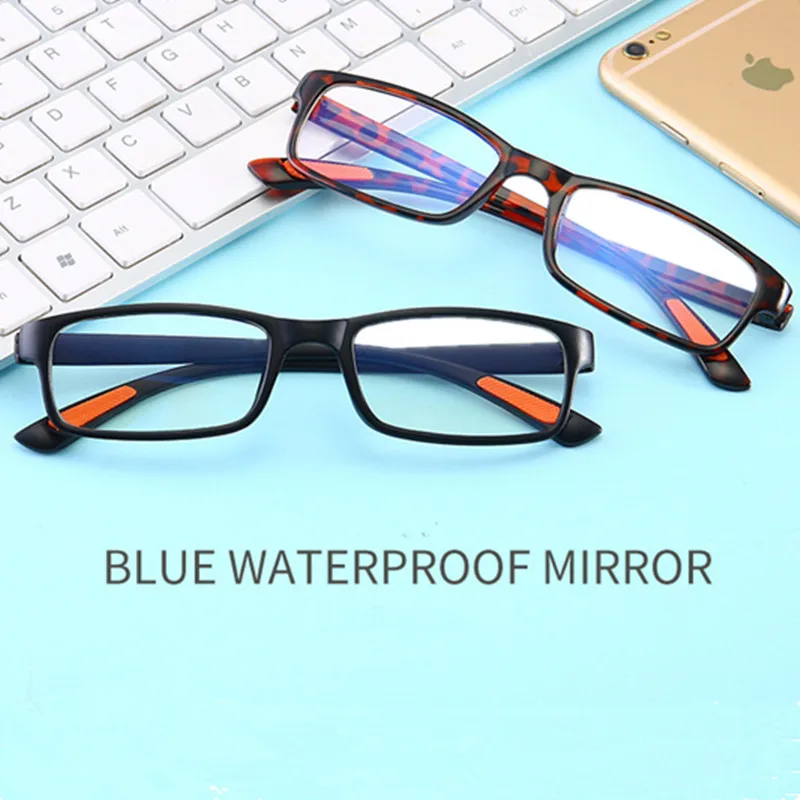 

KOTTDO Anti-blue Retro Square Reading Glasses Female Men's Magnifying Glass Frames Myopia Eyeglasses