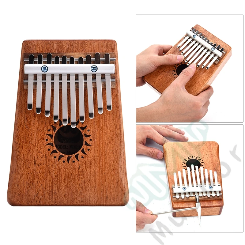 

10 Keys Kalimba Thumb Piano Made of Mahogany Solid wood