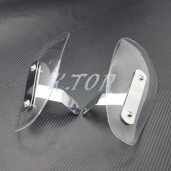 

New Clear Motorcycle Hand Guard Wind Deflector For Harley Softail Glide Cruiser