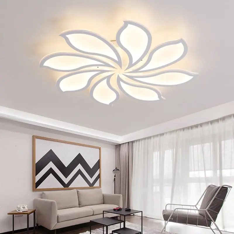

Acrylic Kids Lamp Modern Led Ceiling Light With Remote Control Living Room Bedroom Dimming Decor Home Lighting Fixtures 220V