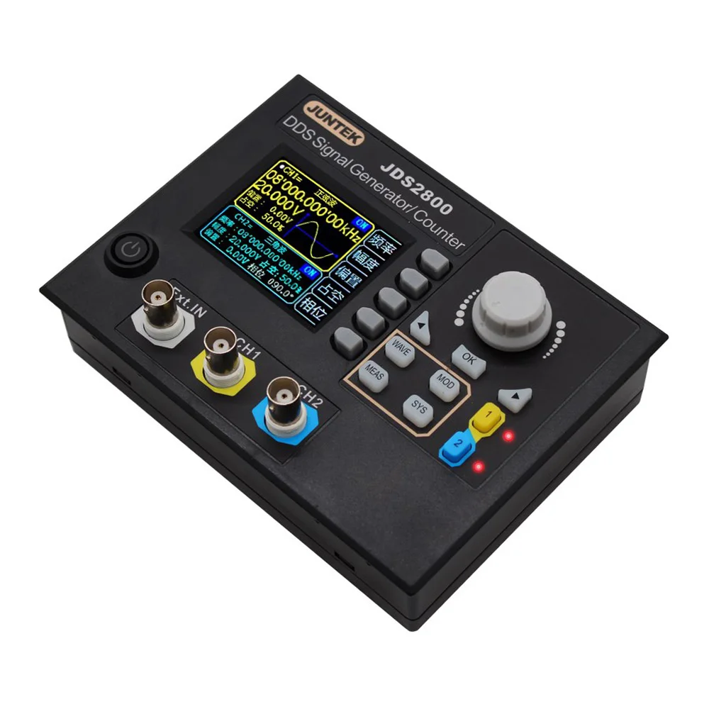 100% Оригинальный JUNTEK JDS2800 15 МГц 40 60 цифровой двухканальный генератор сигналов