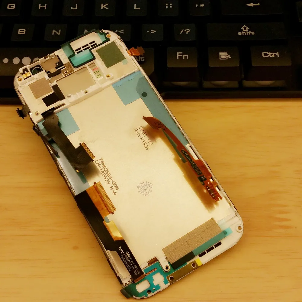 It is dual SIM For HTC one M8 831c LCD Screen Display Assembly with frame Silver