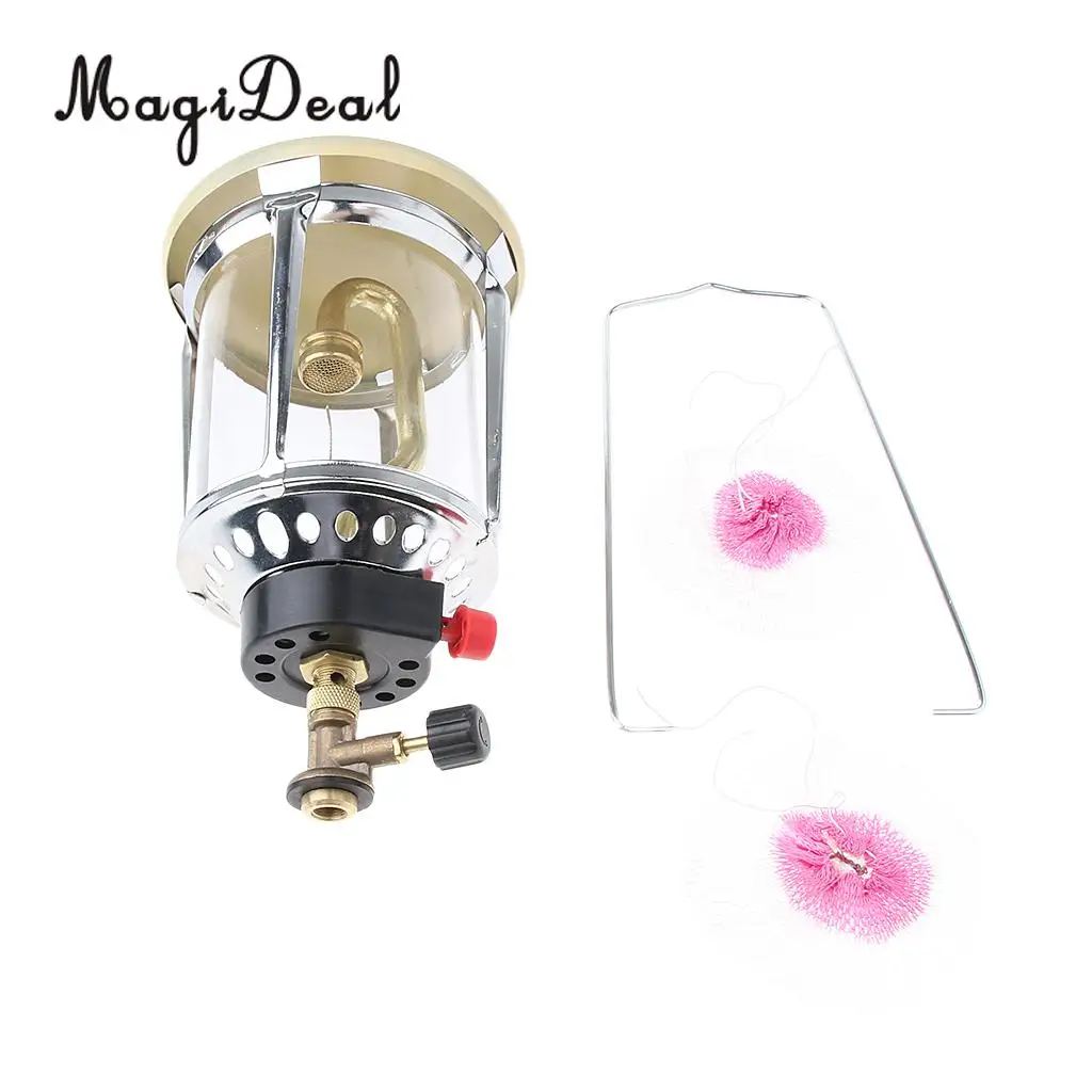 Mini Outdoor Portable Outdoor Camping Light Butane Gas Lantern Propane Bottle Flat Tank Lamp Light