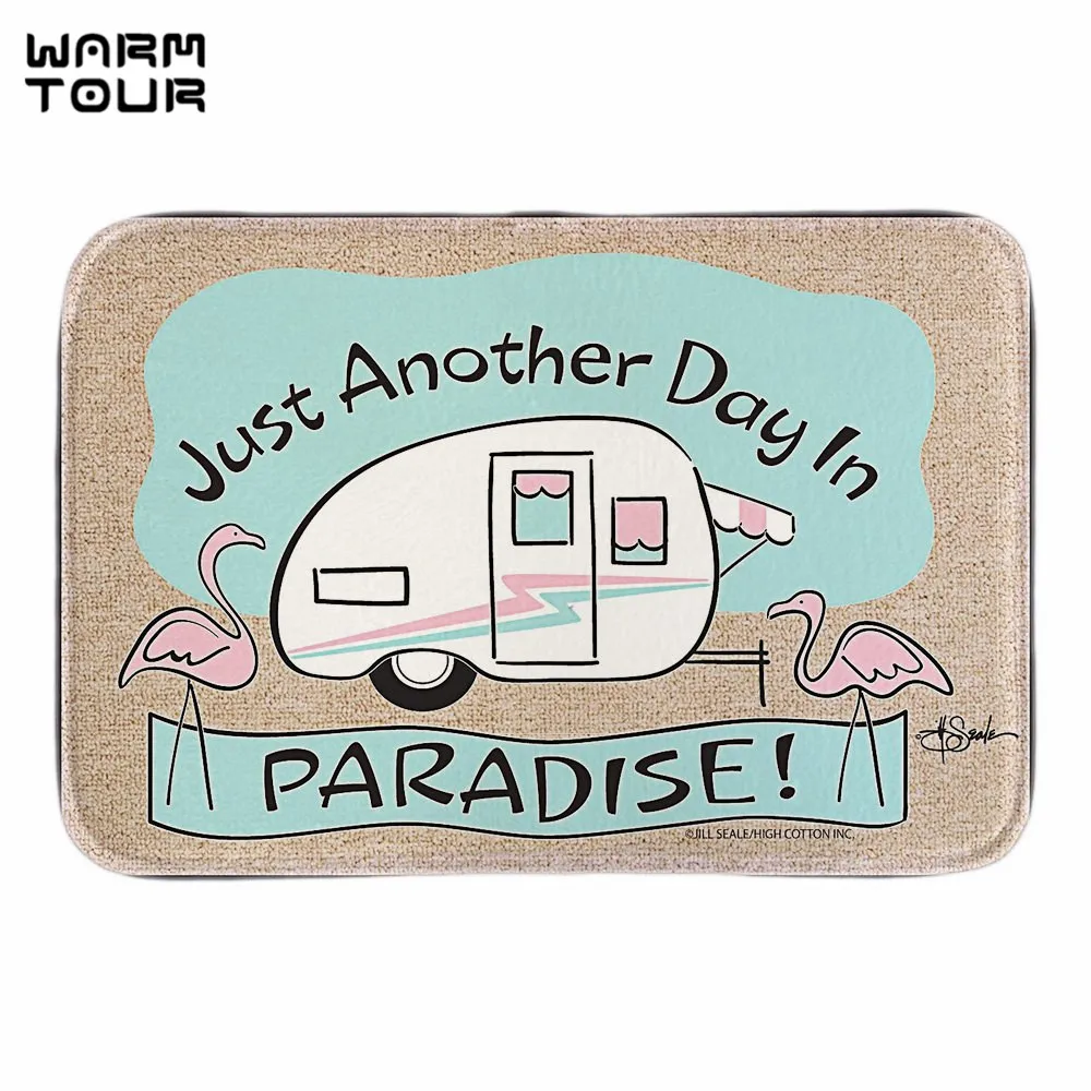 Теплые тур высокое хлопок Paradise Flamingo дверной коврик милый Cartoom Крытый Открытый мягкие легкость коврики короткие ткань Ванная комната коврики