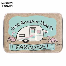 Теплые тур высокое хлопок Paradise Flamingo дверной коврик милый Cartoom Крытый Открытый мягкие легкость коврики короткие ткань Ванная комната коврики