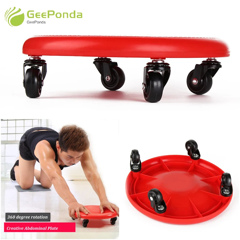 

GeePonda 360 Degree Abdominal Exercise Plate Muscle Training Ab Roller Wheel Abdomen Fitness ABS Rollers Home Gym Equipment Disc