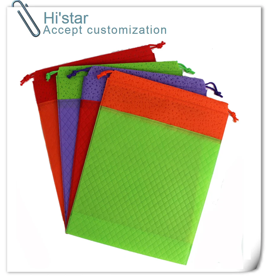 20 pieces drawstring Reusable Storage Bags Cloth Fabric non woven