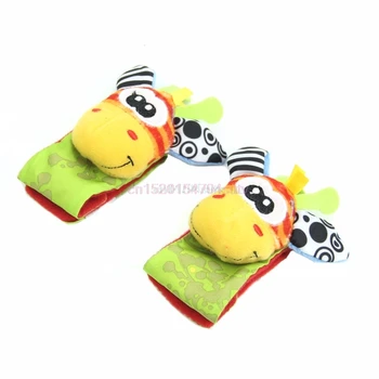

Cute 1PC Animal Infant Baby Kids Hand Wrist Bells Rattles Soft Toys #H055#