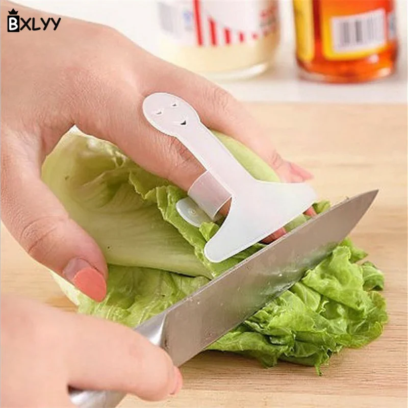 BXLYY 6 шт. пластиковые режущие овощи Пальчиковый смайлик защита рук кухонный