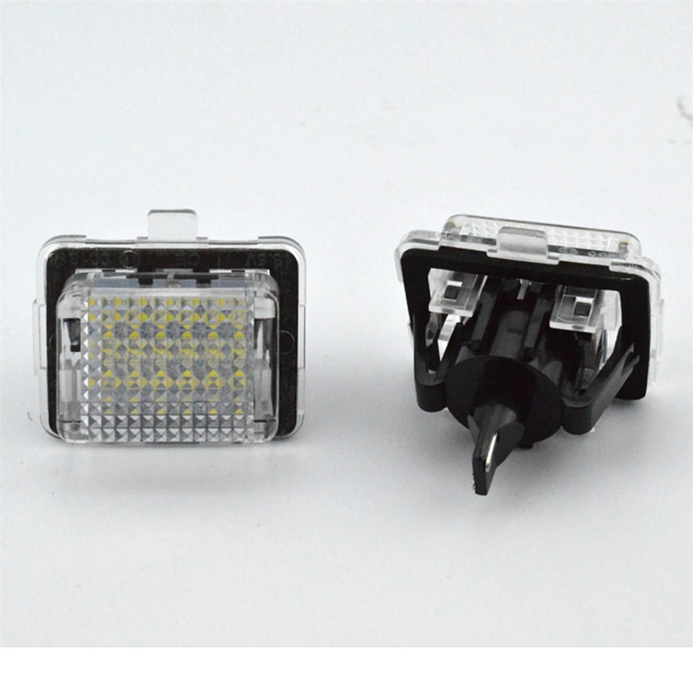 Csgjmy 2 шт. ошибок 12 V 18 SMD; Автомобильные светодиоды белый номерной знак света лампы для Mercedes Benz/W204 W221 W212 W216