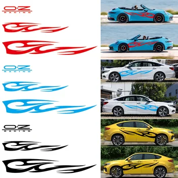 

3D Personality Flame Totem Decals Car Body Stickers Full Length Vinyl Decal Sticker For Cars Decoration Sticker Car Styling