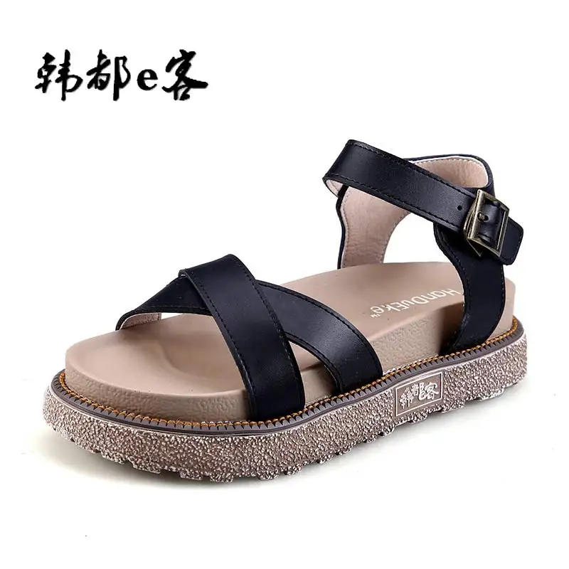 

2017 Plus Size 4-11 Women's Gladiator Sandals Comfortable Sandals Flat Platform Sandals Women's Sandals Women's HH555-5