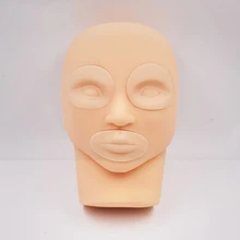 Красота Девушка Полупостоянный макияж Татуировка глаз губ 3D практика манекен кожи голова обучение Sep 13