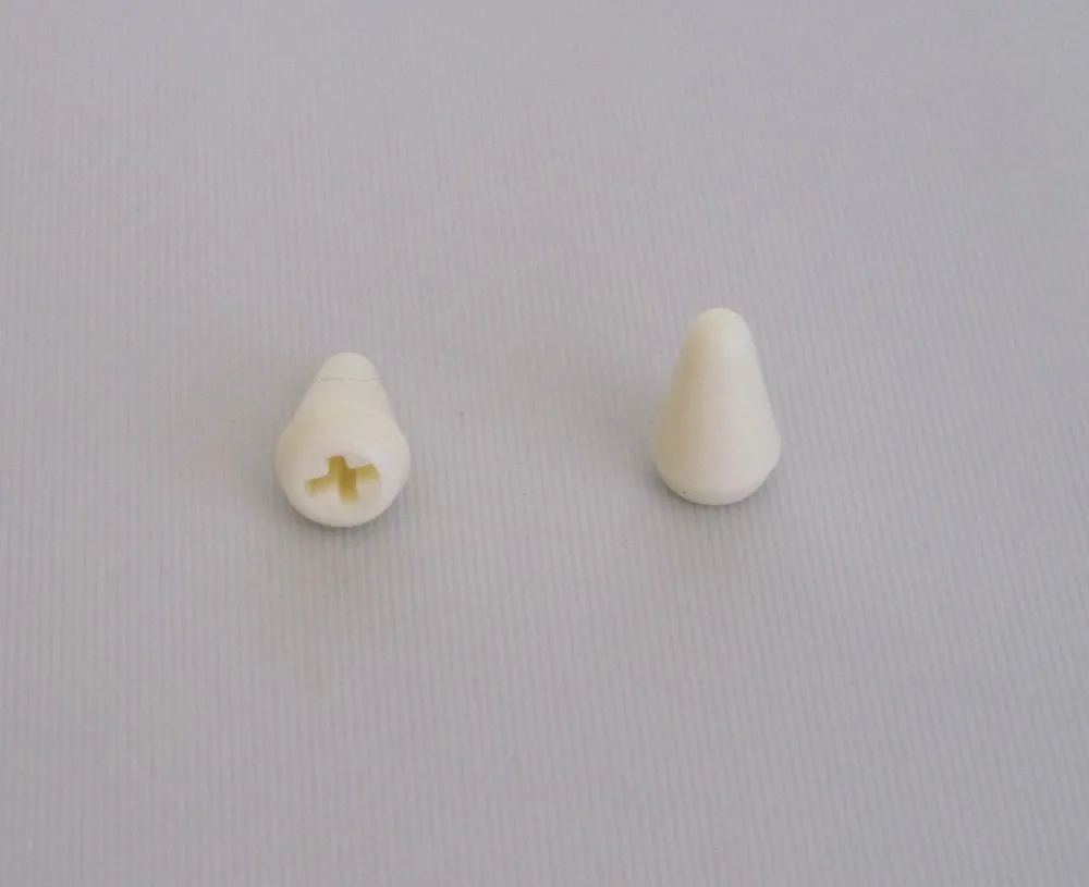 

2pcs ST Pickup Switch Tip Knob USA&Imp Size Cap for ST Parchment