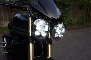 

Motos Accessories 5-3/4 LED Headlight For Harley 883 Motorcycle Projector Hight/ Low HID Front Driving Head Light
