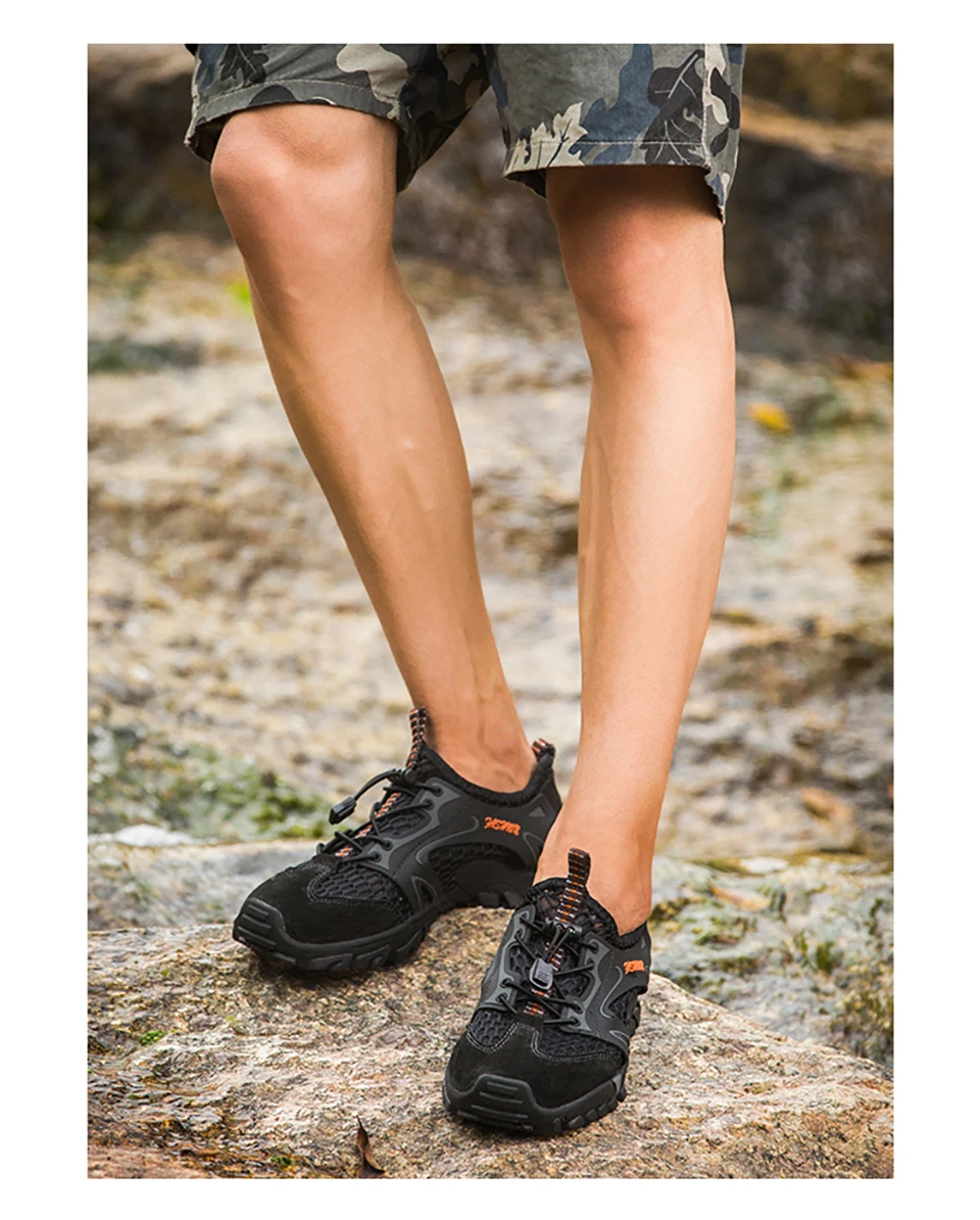 Летние мужские дышащие Нескользящие повседневные туфли из сетчатого материала; Высококачественная Мужская Удобная прогулочная обувь; легкие кроссовки для мужчин