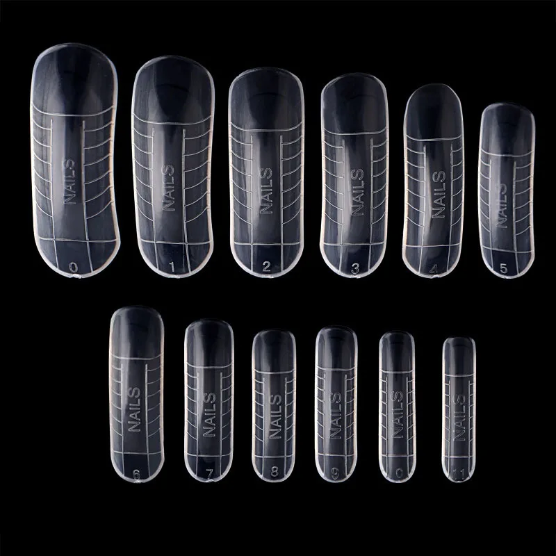 120 Pcs Quick Building Mold Tips Nail Dual Forms Finger Extension Nail Art UV Builder Poly Gel Tool|False Nails|Beauty & Health - AliExpress