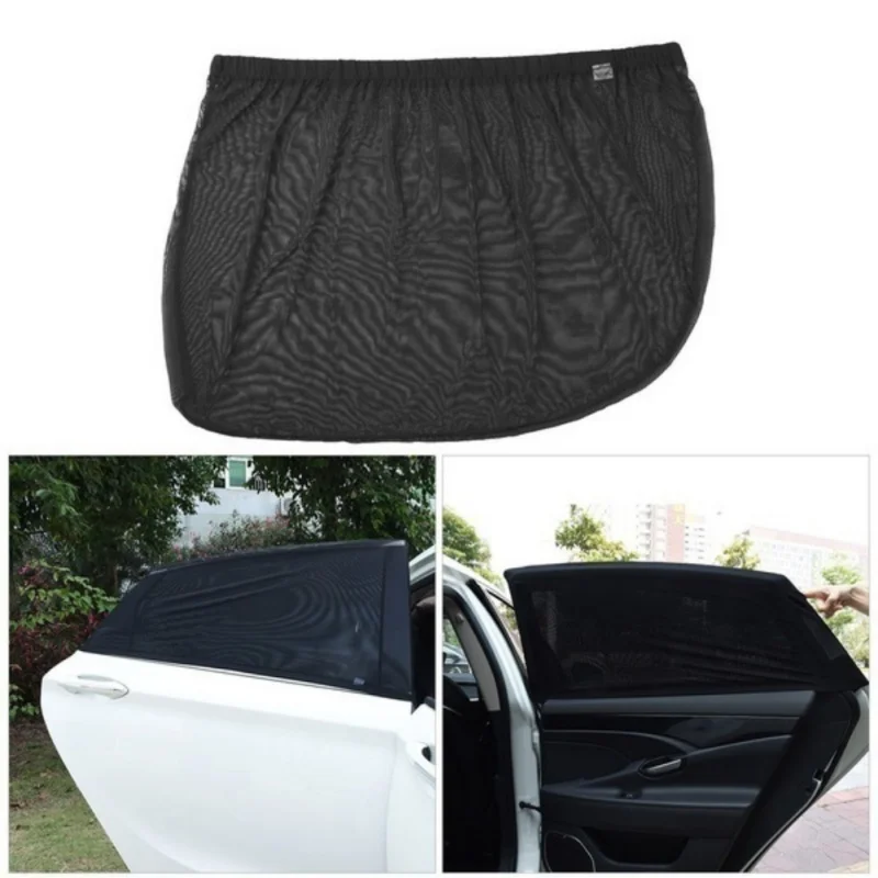 

2Pcs Car Sun Shade UV Protection Adjustable Car Curtain Car Window Sunshade Side Window Mesh Sun Visor Summer Protection