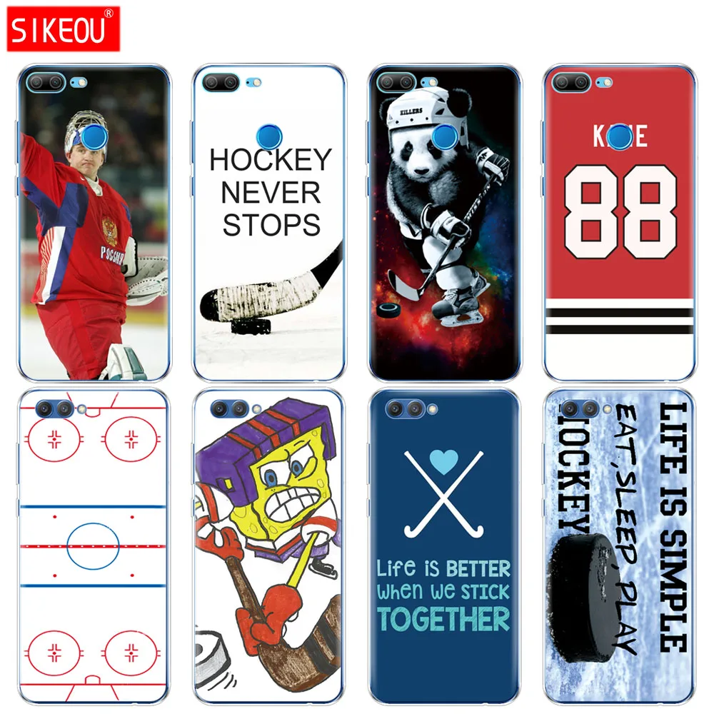 

Silicone Cover phone Case for Huawei Honor 10 V10 3c 4C 5c 5x 4A 6A 6C pro 6X 7X 6 7 8 9 LITE ice Hockey kane