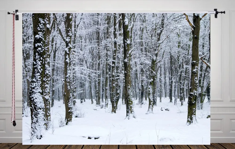 

7x5ft Snow Tree View Backdrop Photography Backdrop Background Studio Prop