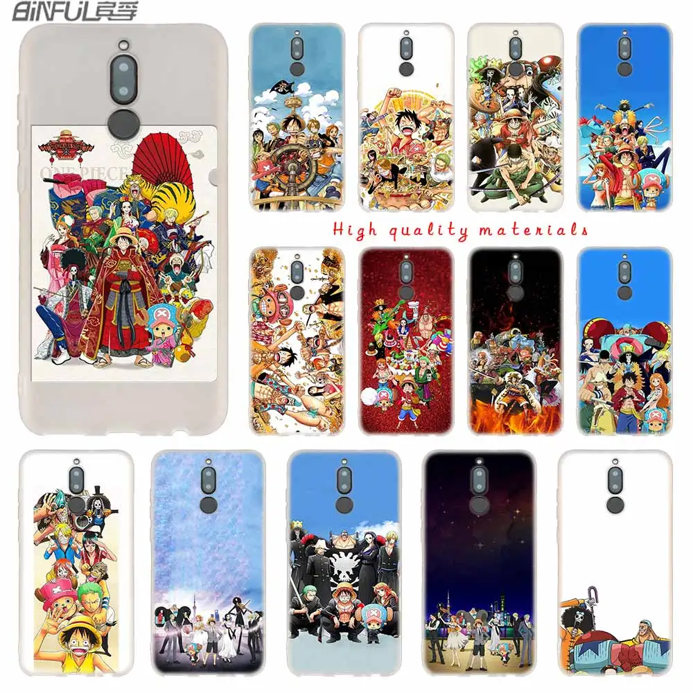 Мягкий силиконовый чехол для Huawei Mate 30 20 10 Lite Pro 20X S Y9 2018 2019 NOVA 3 3i 4 black grandista Luffy