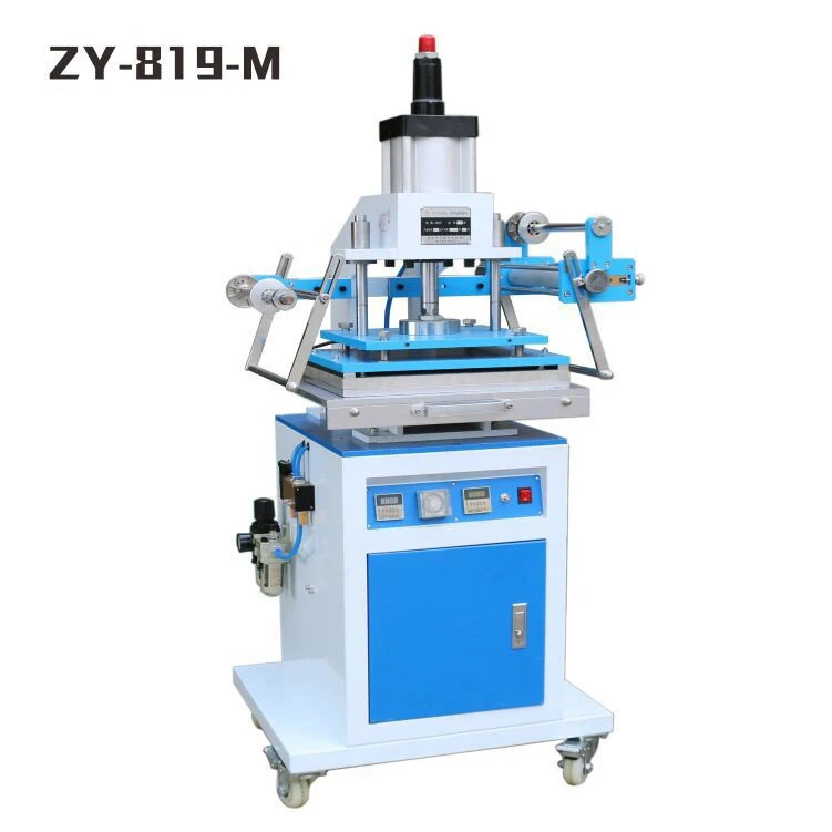  ZY-819M Pneumatic gold Hot Stamping Machine Large area 300*400MM Leather Embossing Machine Die indentation Free ship by DHL