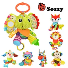 Authorized Authentic SOZZY 7 Designs Multi Function Baby Rattle Bell Infant Baby Crib Stroller Hanging Toy