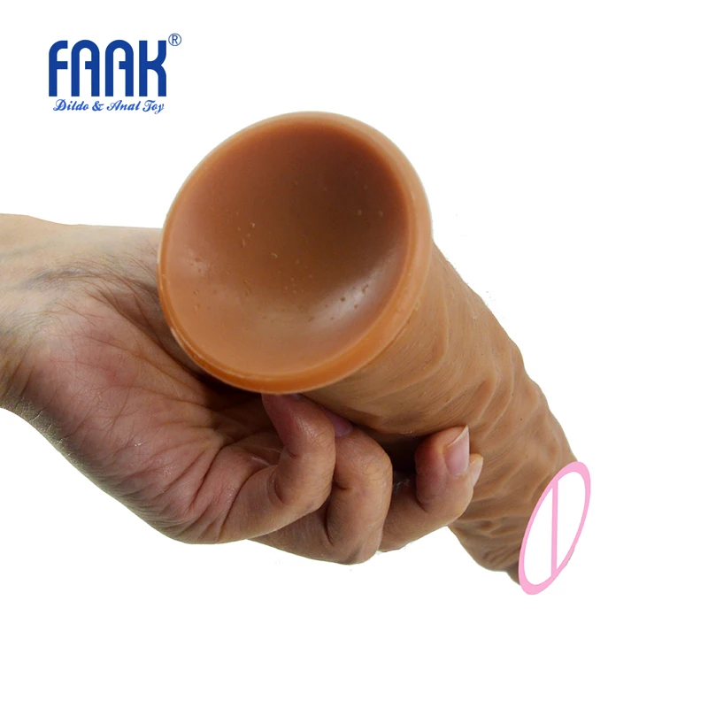 Реалистичный Мягкий медицинский силиконовый фаллоимитатор FAAK 24x4 6 см на присоске