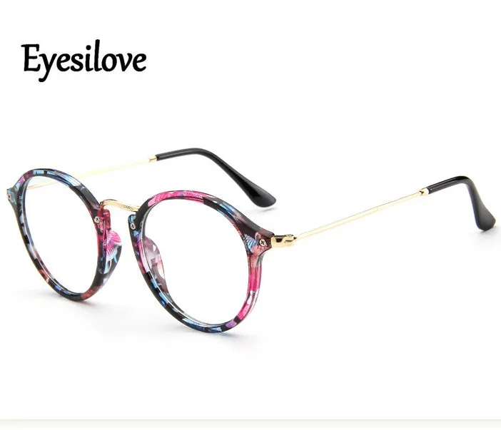 Eyesilove retro women myopia glasses vintage lady myopia eyeglasses round frame prescription glasses -0.50 to -6.00
